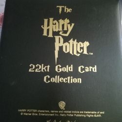 Harry Potter 22kt Gold Card Collection