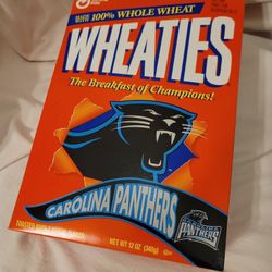Wheaties Cereal Box Vintage CAROLINA PANTHERS 