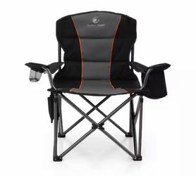 Oversized Folding Camping Chair With Cooler Bag