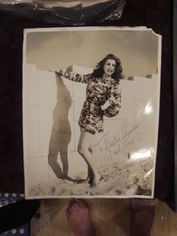 Vintage Signed Black & White Publicity Photo
