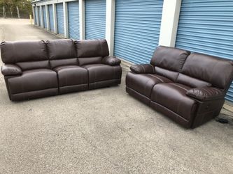 Power Reclining Couch And Love Seat