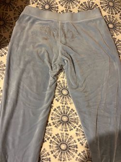 Juicy Couture Baby Blue Velour Track Pants
