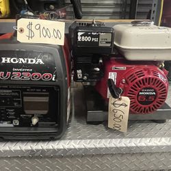 Honda Generator And Pressure Washer 