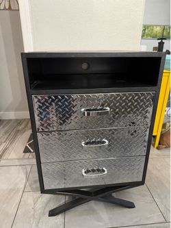 Metal dresser garage organizer art room drawers night stand tool box