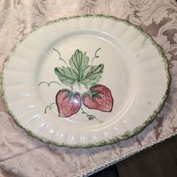 Blue Ridge Pottery Strawberry Platter