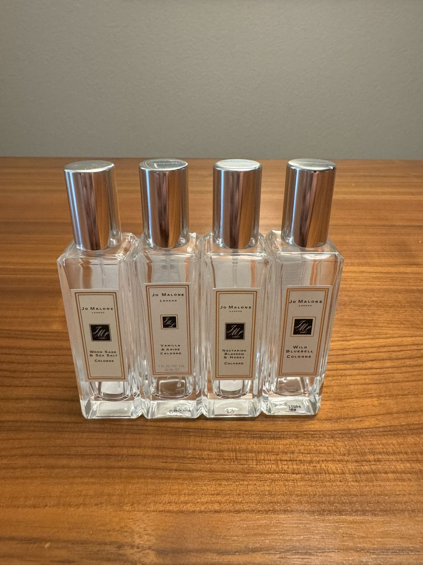 Jo Malone Cologne 30ml, Set of 4, Fragrance Perfume, EMPTY BOTTLES, Assorted