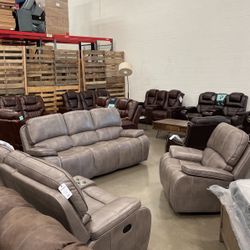 Leather Reclining Sets