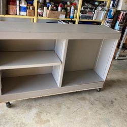 Large Storage Unit On Casters Business Or Garage 5‘ X 15“ X 41“ Tall