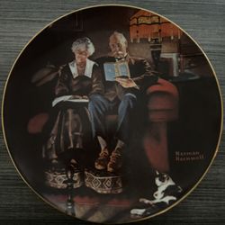 Norman Rockwell  “EVENING’S EASE” Collectors Plate