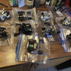 8 Batch Of Different Fishing Reels 