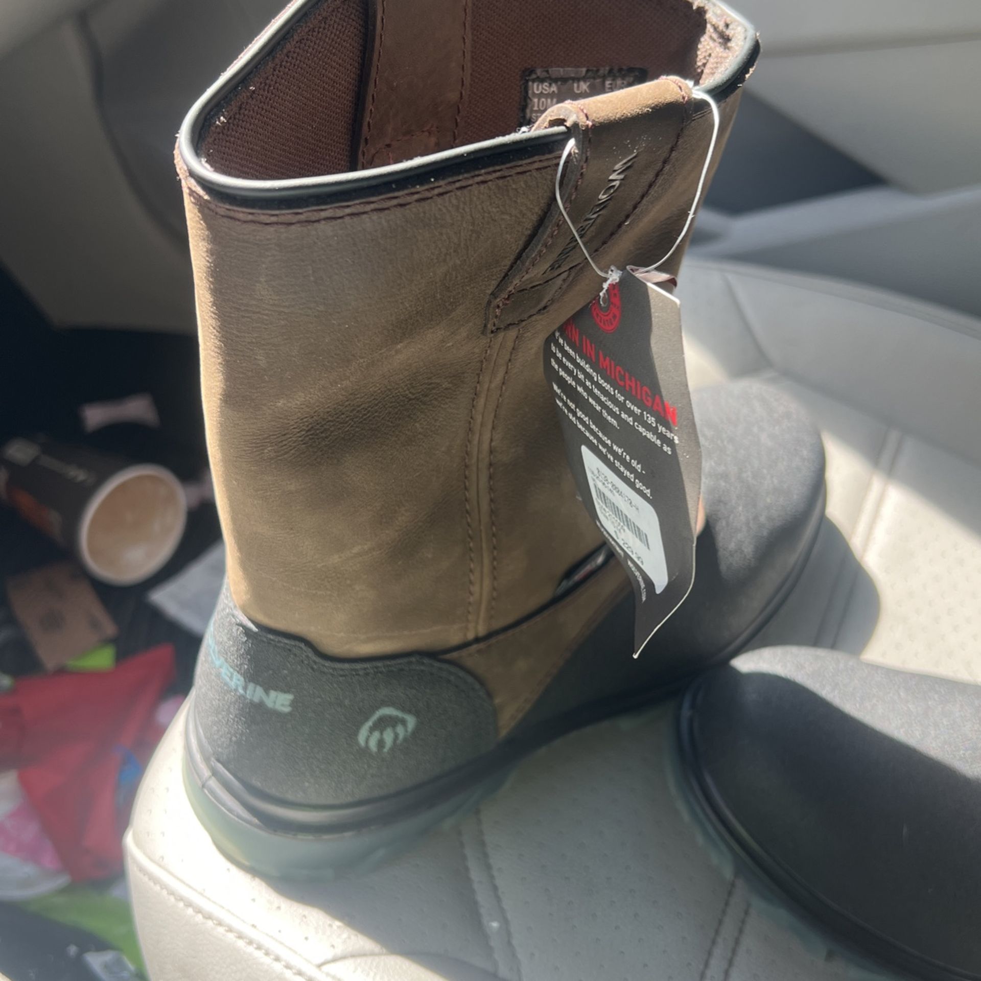 Wolverine Work Boots Composite Toe Waterproof Size 10