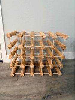 25 Bottle Wood Wine Rack