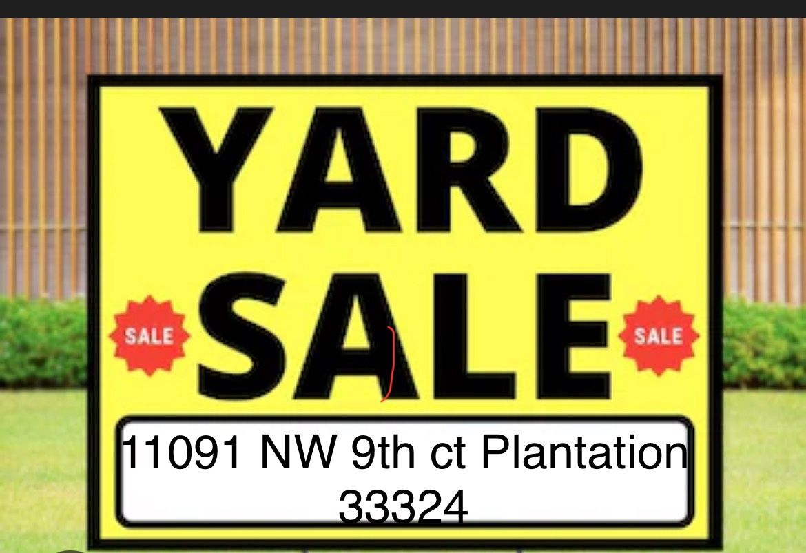 Yard Sale Saturday And Sunday! 10/4-10/5