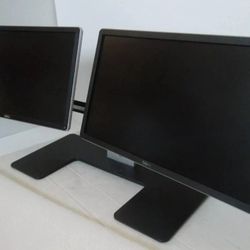 Dell MDS14 Dual Monitor Stand and x2 Dell P2214H 22in LCD Monitor