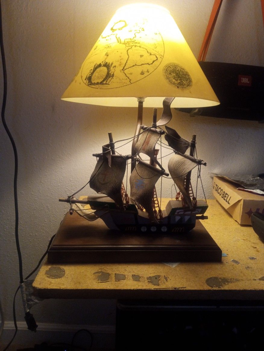 vintage ship lamp