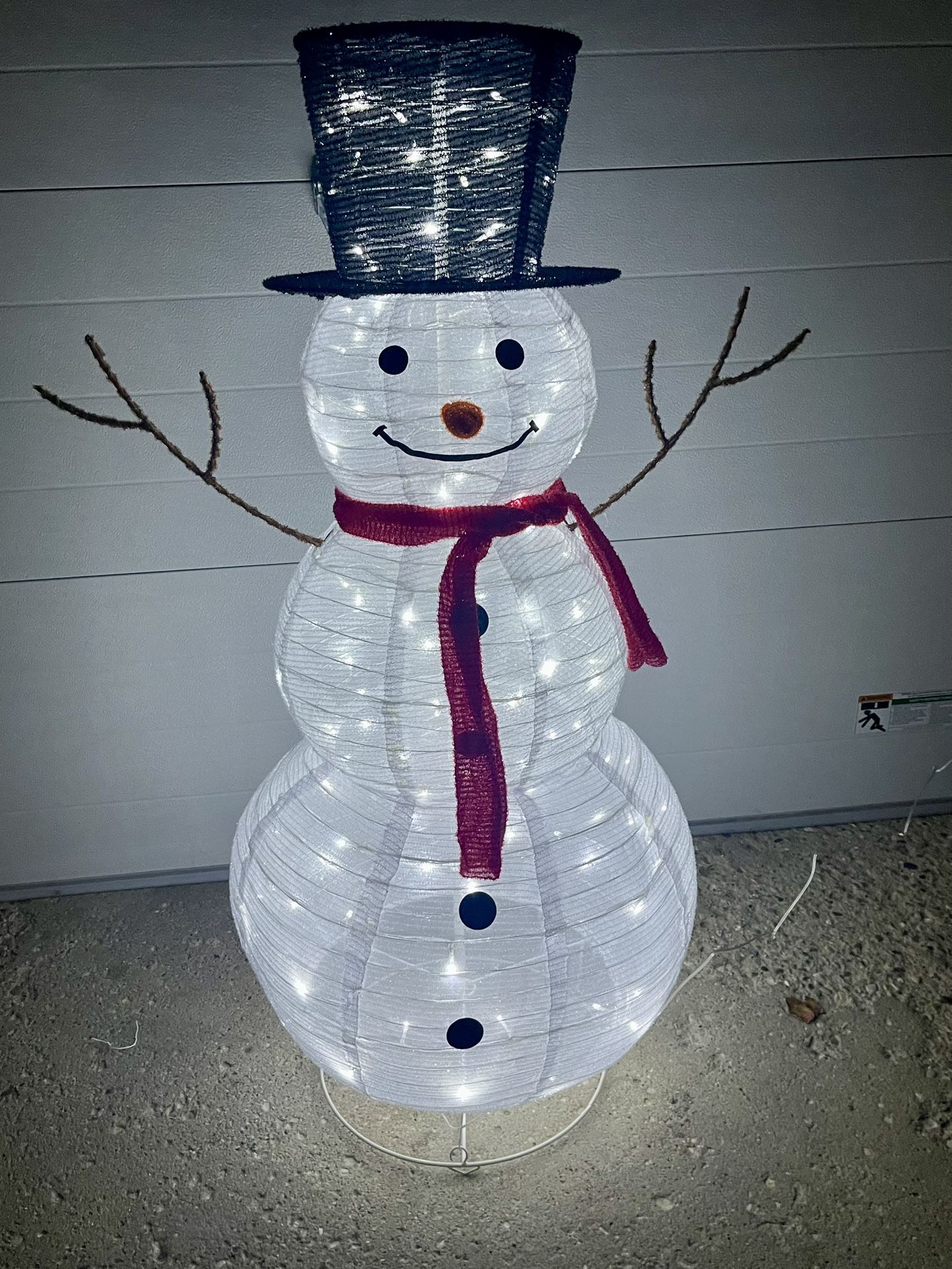Brand New Twinkling Snowman Decoration With LED Lights 