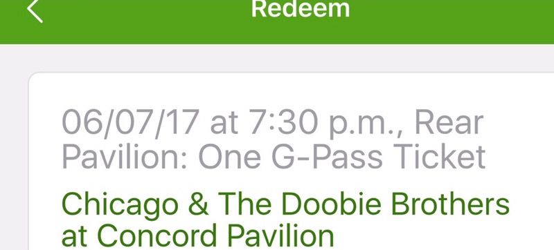 3 Chicago & Doobie Brothers concert tickets for tomorrow $100