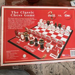 Vintage Coke Vs Coca-Cola (Polar Bear Vs Santa)Chess Game Collectors Edition
