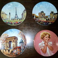 L' Arc De Triomphe Plate Porcelaine De Limoges -Louis Dali- France With  COA