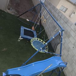 The Ultimate’ 8 Station Sports Series Metal Swing Set, Blue, One Size