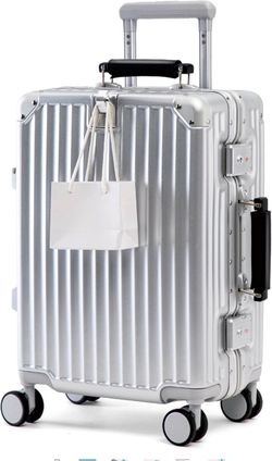 Silver Hardshell Aluminum Frame-check in Luggage
