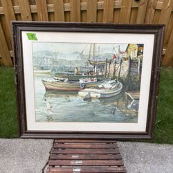 Assorted picture frames and paintings - variety of motifs - dimensions in listing