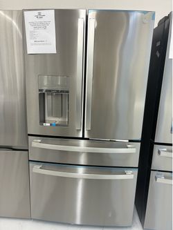 🔥UP TO 60% OFF/ 36”wide stainless steel 4 door refrigerator