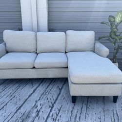 ✨ Modern L-Shaped Sectional Sofa with Chaise – Clean, Affordable, Delivery Available ✨