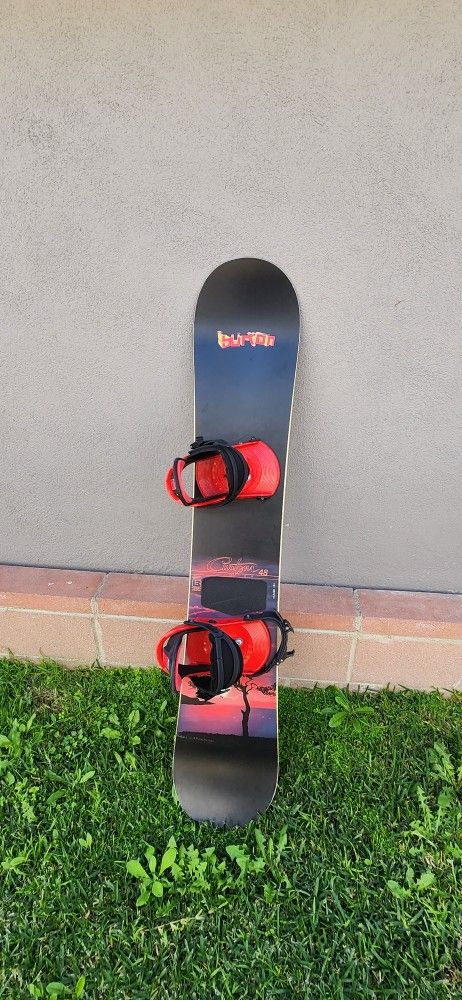 Burton Custom 48 Snowboard With Bag