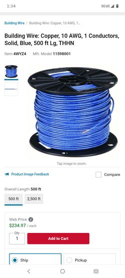 500' 10 awg wire
