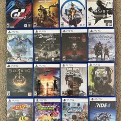 NOT FREE - 16 PS5 Games Like New Conditions 