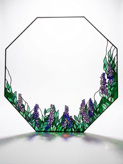 44” Stained glass octogan 44”