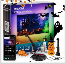 TV LED Backlight 15.5ft - TV Lights That Change with Screen for 55-75'' RGB LED Strip Light Cuttable with Smart App Control Game & Music Sync Color Ch