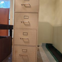Tan File Cabinet