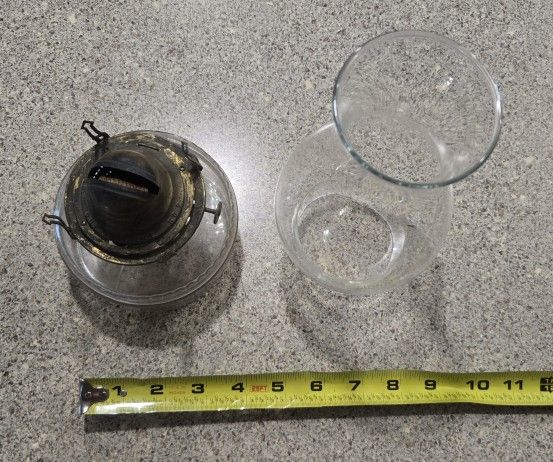 Antique Glass Scoville Mfg. Queen Ann No. 2 Oil Lamp Perfect