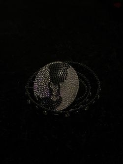 Globe Rhinestone Belt