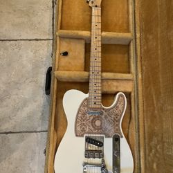 Fender MIM Telecaster (Mint/Upgraded) w/ Danelectro Vintage Tweed Hardshell Case