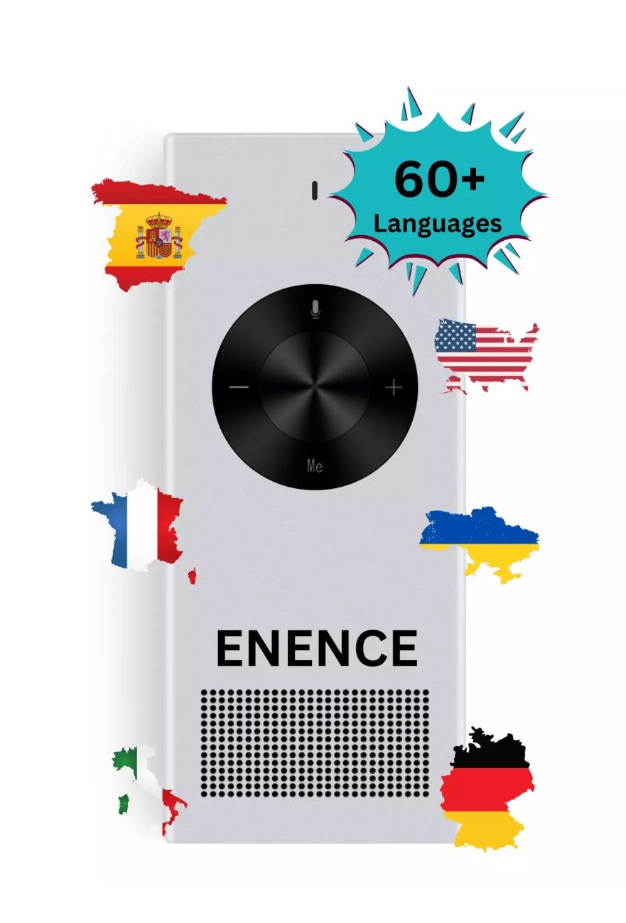 ENENCE PRO | Language Translator Device, Two Way Real-Time Voice Translation