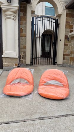 New Pair of Lakeshore Flex-Space Comfy Floor Seats – Orange