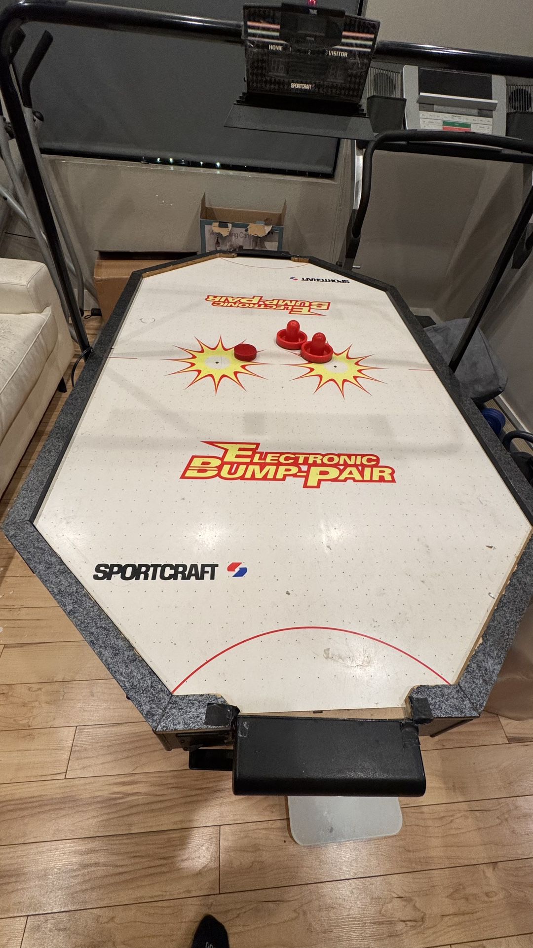 Sportcraft Electronic Bump-Pair Air Hockey Table