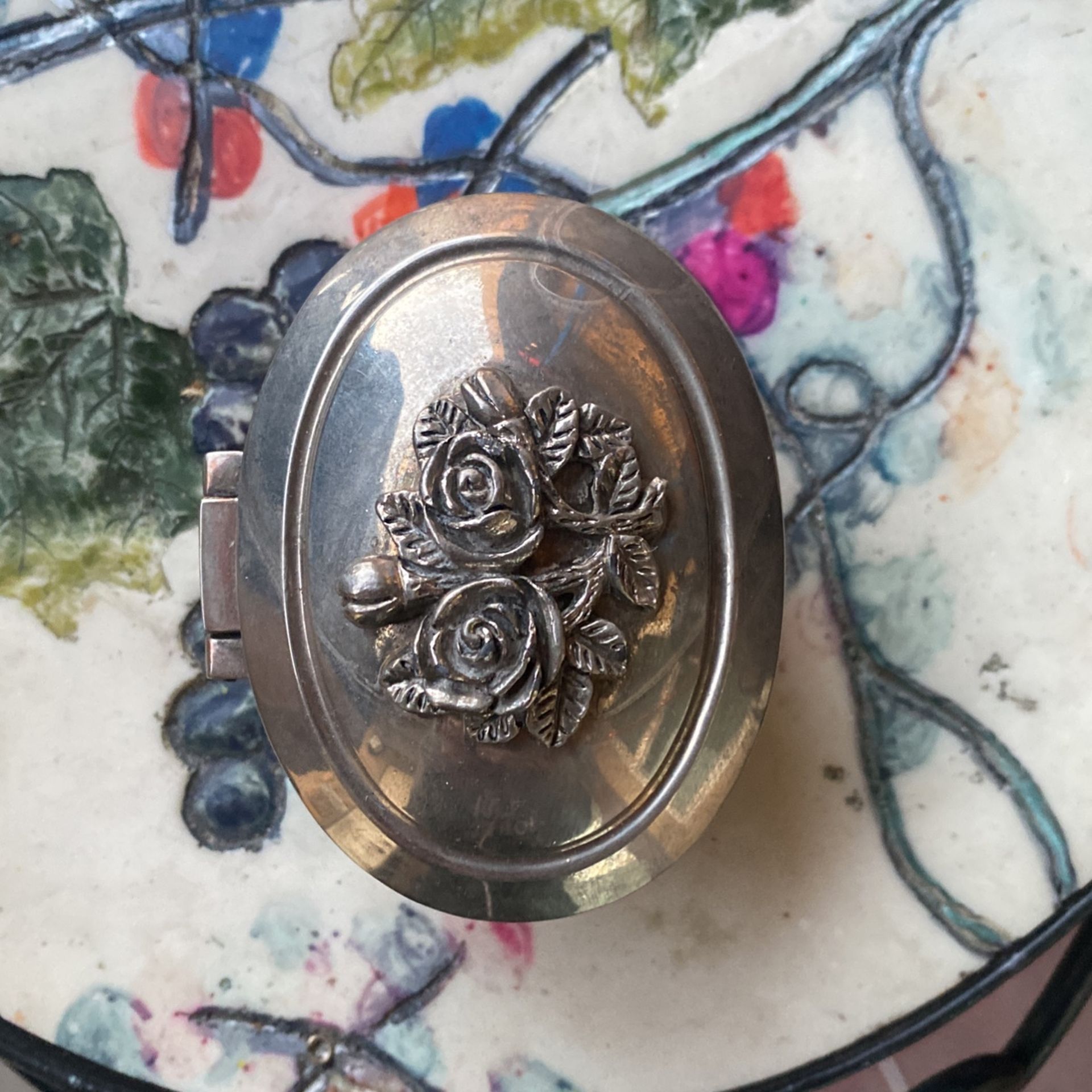 Vintage Silver Jewelry Box