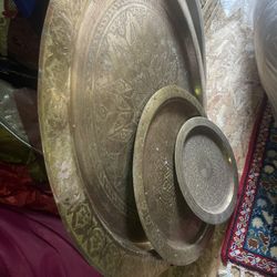 Copper Middle Eastern Antique Tables