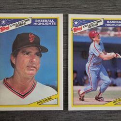 Steve Carlton #1 Mike Schmidt #8 Topps Collectors' Series