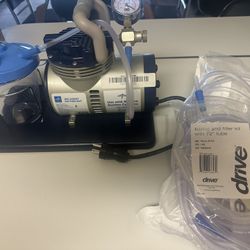 EQUIPO DE SUCCIÓN MÉDICA MEDLINE VAC-ASSIST + KIT NUEVO DE TUBO DRIVE