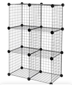 Wire Grid Stackable Storage.