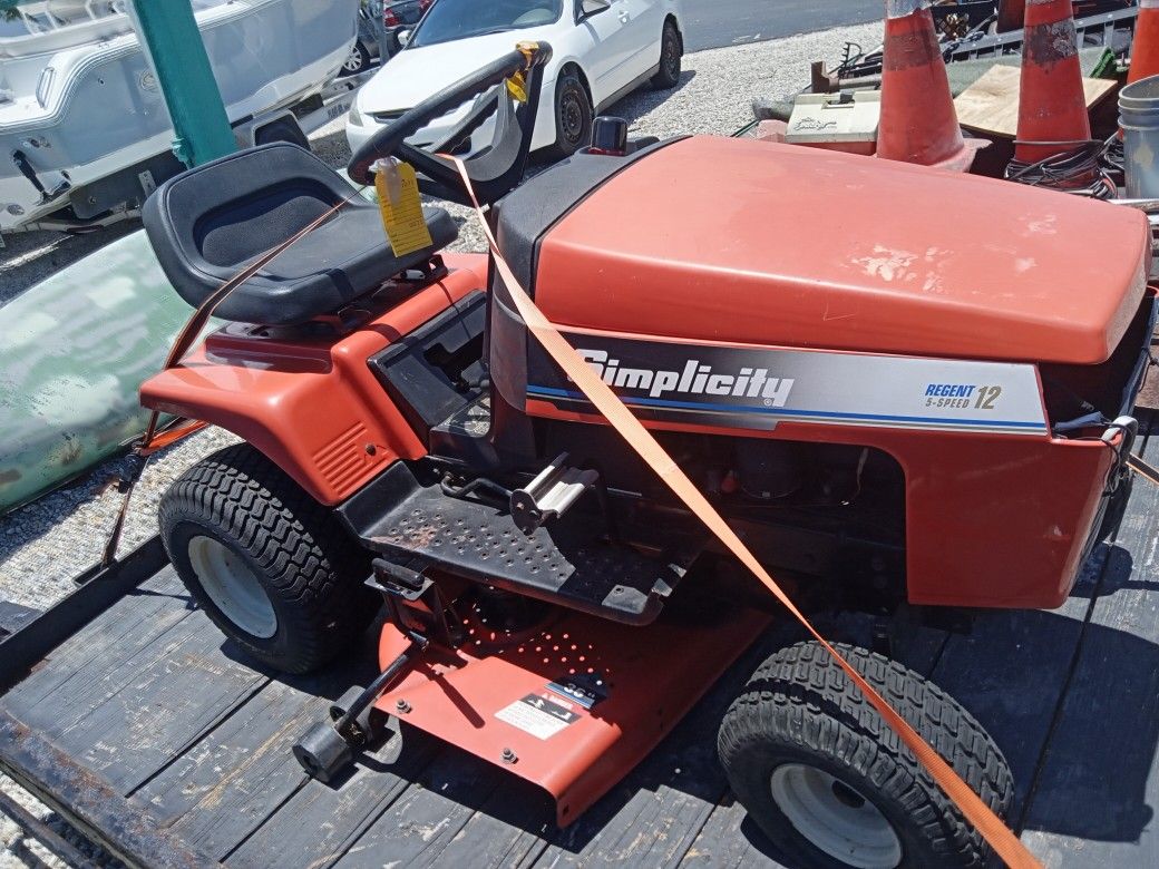 Simplicity Riding Mower Was Running 6 Months Ago As Is 200 Delivered