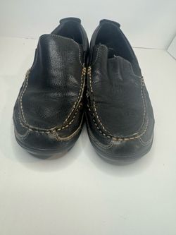 Cole Haan Black Leather Slip On Loafers Mens Size 10 W