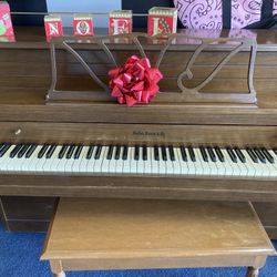 Hallet & Davis Piano And Bench