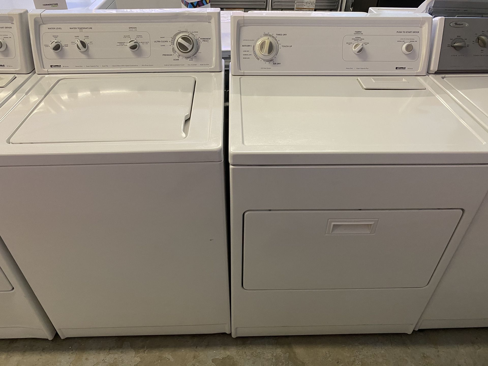 Heavy Duty Kenmore Washer & Dryer Pair