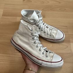 Converse Unisex CT All Star Hi M7650 Ivory Casual Shoes Sneakers Sz Men 10.5
